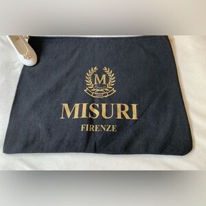 MISURI Firenze black larger lightweight drawstring dust bag GUC+